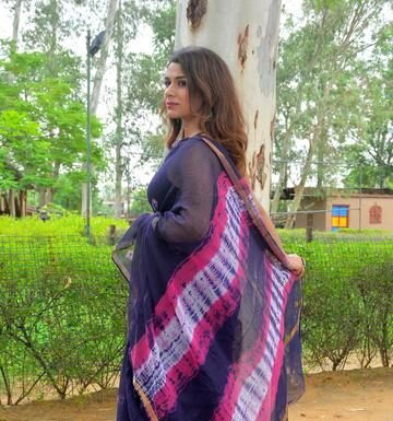 kota doria silk saree