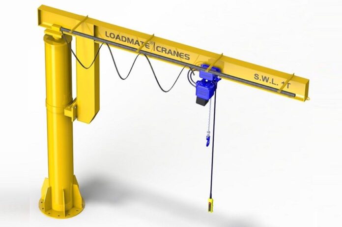 jib crane with electric hoist